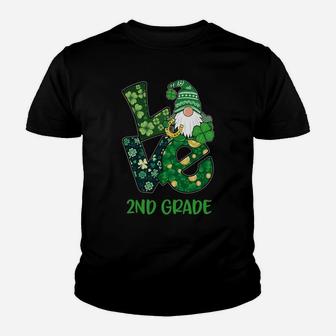 Love Gnome 2Nd Grade St Patricks Day Teacher Or Student Youth T-shirt | Crazezy CA