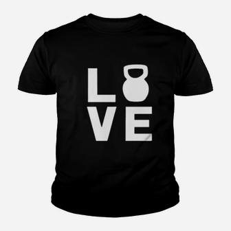 Love Gym Workout Youth T-shirt | Crazezy UK