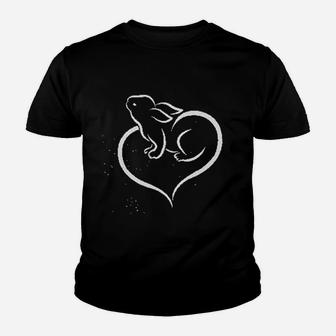 Love Heart Bunny Easter Rabbit Youth T-shirt | Crazezy AU