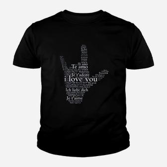 Love In Every Language Youth T-shirt | Crazezy