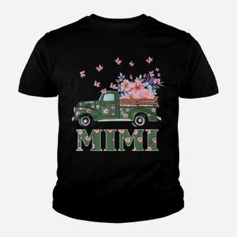 Love Mimi Flower Car Butterfly Mother's Day Youth T-shirt | Crazezy