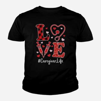 Love Nurse Valentine Caregiver Life Youth T-shirt - Monsterry DE