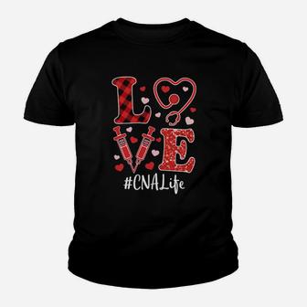 Love Nurse Valentine Cna Life Youth T-shirt - Monsterry