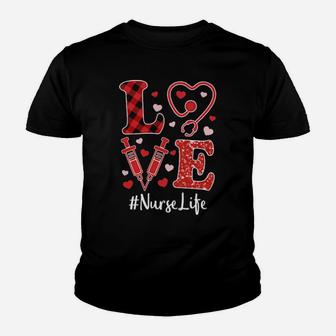 Love Nurse Valentine Nurse Life Youth T-shirt - Monsterry