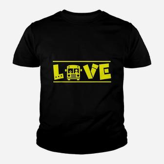 Love School Bus Driver Youth T-shirt | Crazezy UK