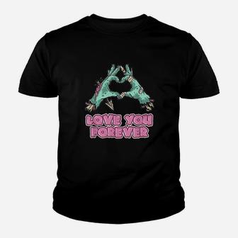 Love You Forever Heart Youth T-shirt | Crazezy CA