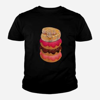 Lovers Ball Python With Doughnuts Youth T-shirt | Crazezy
