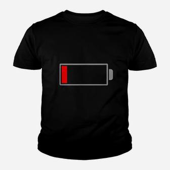Low Battery Youth T-shirt | Crazezy CA