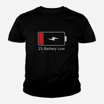 Low Battery Youth T-shirt | Crazezy CA