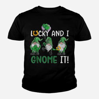 Lucky And I Gnome It St Patrick's Day Irish Green Gnomes Youth T-shirt | Crazezy AU