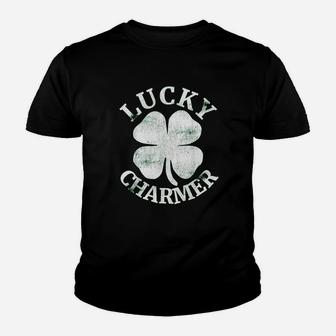 Lucky Charmer Funny St Patricks Day Youth T-shirt | Crazezy CA