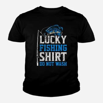 Lucky Fishing Do No Wash Funny Fishing Vintage Youth T-shirt | Crazezy CA