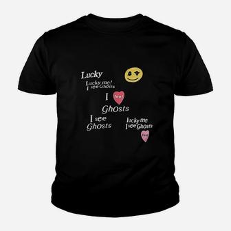 Lucky Me I See Ghosts Youth T-shirt | Crazezy