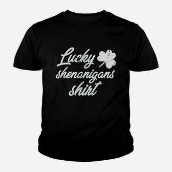 Lucky Shenanigans Funny Saint Patricks Day Parade Youth T-shirt | Crazezy