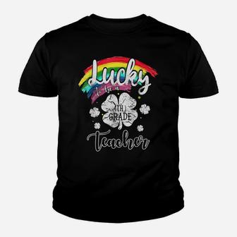 Lucky To Be A Fourth Grade Teacher Shirt St Patrick Day Gift Youth T-shirt | Crazezy UK