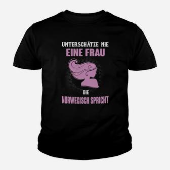 Lustiges Kinder Tshirt für Norwegisch sprechende Frauen, Norwegisch-Spruch Design - Seseable