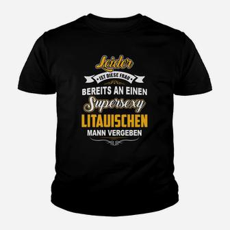 Lustiges Kinder Tshirt Supersexy Litauischer Mann, Spruch für Ehefrauen - Seseable