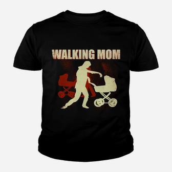 Lustiges Zombie-Mom Walking Kinder Tshirt, Mutter-Design Kinder Tshirt - Seseable