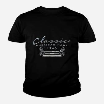 Made In 1960 Vintage 61St Birthday Classic Car Youth T-shirt | Crazezy UK