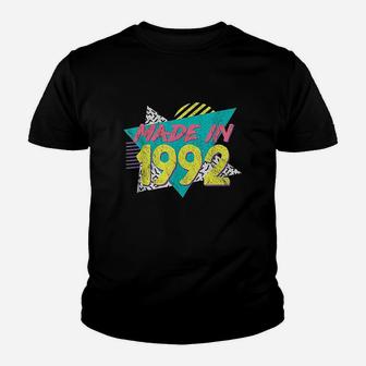 Made In 1992 Retro Vintage 29Th Birthday Gift Youth T-shirt | Crazezy UK