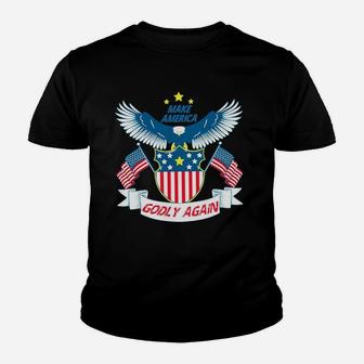 Make America Godly Again Eagle Youth T-shirt - Thegiftio UK