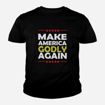 Make America Godly Again Quote Youth T-shirt - Thegiftio UK