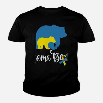 Mama Bear, Down Syndrom Awareness For Mom Youth T-shirt | Crazezy DE