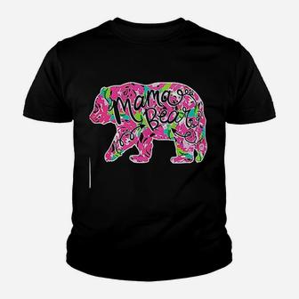 Mama Bear Floral Preppy Youth T-shirt | Crazezy AU