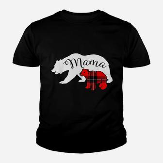 Mama Bear With Cub Youth T-shirt | Crazezy