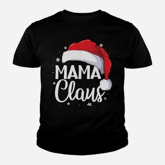 Mama Claus Christmas Family Matching Pajama Santa Funny Gift Sweatshirt Youth T-shirt | Crazezy