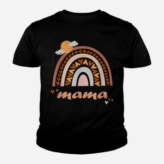 Mama Cute Boho Rainbow Mother Daughter Matching Funny Youth T-shirt | Crazezy CA
