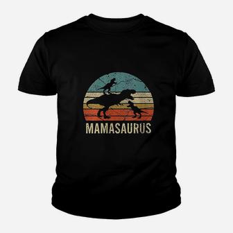 Mama Dinosaur Funny Youth T-shirt | Crazezy AU