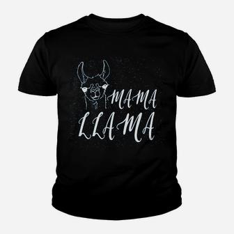 Mama Llama White Youth T-shirt | Crazezy DE