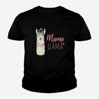 Mama Llama Youth T-shirt | Crazezy