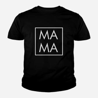 Mama Modern Boxed Square Mom Matching Dada Family Gift Youth T-shirt | Crazezy UK