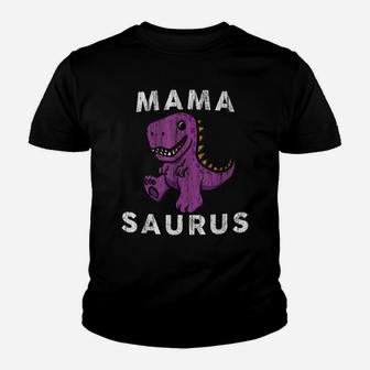 Mama Saurus T Rex T Shirt - Mom Funny Gift For Mothers Day Youth T-shirt | Crazezy