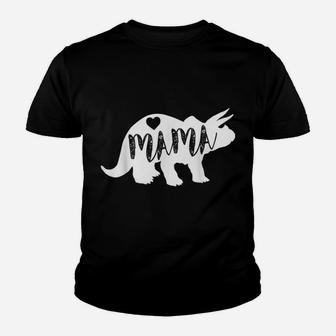 Mama Triceratops Dinosaur Funny Gift For Mother Day Youth T-shirt | Crazezy DE