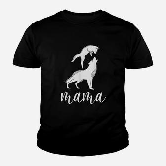 Mama Wolf And Baby Youth T-shirt | Crazezy CA
