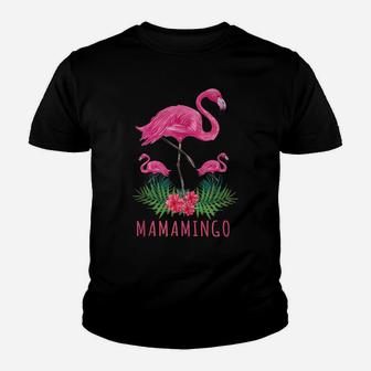 Mamamingo Funny Mom Flamingo With Kids Cute Mothers Day Gift Youth T-shirt | Crazezy