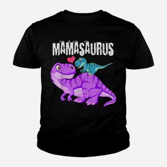 Mamasaurus Dinosaur T Shirt Rex Mother Day For Mom Gift Mama Youth T-shirt | Crazezy UK