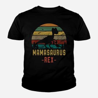 Mamasaurus Rex T Shirt Saurus Mom Mother's Day Gift Tee Youth T-shirt | Crazezy
