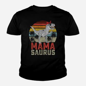 Mamasaurus T Rex Dinosaur Mama Saurus Family Matching Women Youth T-shirt | Crazezy UK