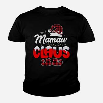 Mamaw Claus Santa Christmas Matching Family Pajama Funny Sweatshirt Youth T-shirt | Crazezy UK