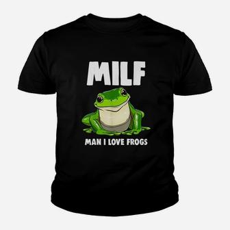 Man I Love Frogs Frog Lover Youth T-shirt | Crazezy