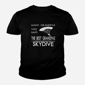 Many Grandpas Take Naps The Best Grandpas Skydive Youth T-shirt | Crazezy AU