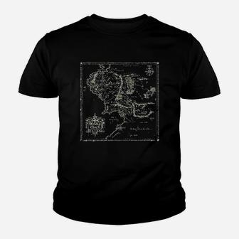 Map Of Middle Earth Youth T-shirt | Crazezy AU
