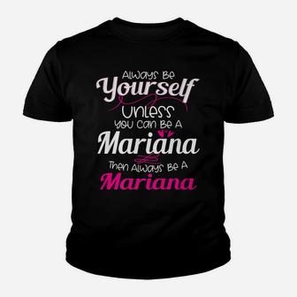 Mariana Name Personalized Christmas Birthday Gift Idea Youth T-shirt | Crazezy DE