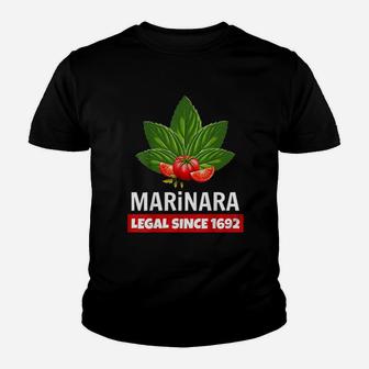 Marinara Legal Basil And Tomatoes Youth T-shirt | Crazezy