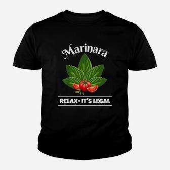 Marinara Relax It Is Legal Basil And Tomatoes Youth T-shirt | Crazezy UK