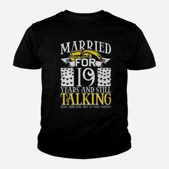 Married For 19 Years Youth T-shirt - Monsterry DE